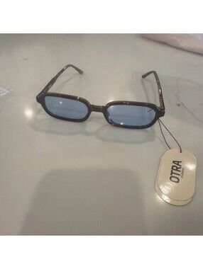 90’s Otra Frankie Sunglasses In Tortoise/blue
